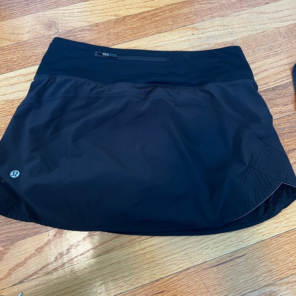 Black Lululemon Skort size 6. Worn once.